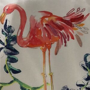 St John Flamingo Tropical Oversized Tunic Tee Shirt Top Size Small